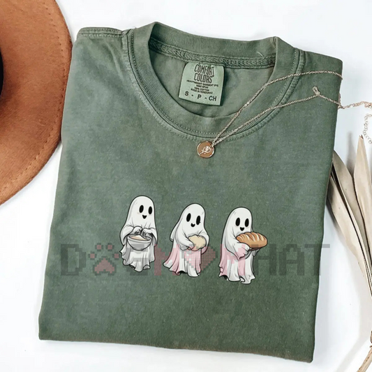 Sourdough Baker Ghost T-Shirt – Comfort Colors, Funny Sourdough Bread Shirt