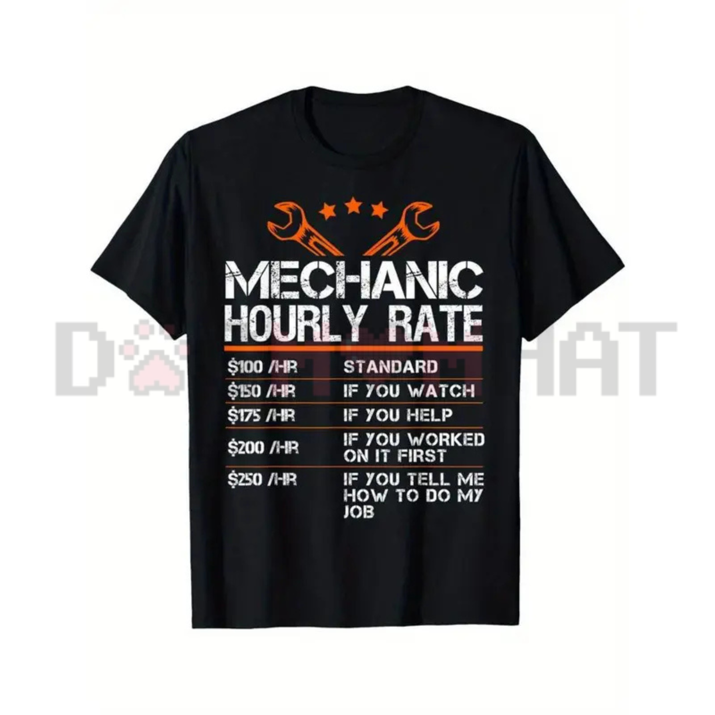 Mechanic "Hourly Labor Rate" Summer Tee