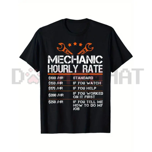 Mechanic "Hourly Labor Rate" Summer Tee