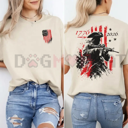 250th Anniversary Distressed 2-Sided Patriot Tee