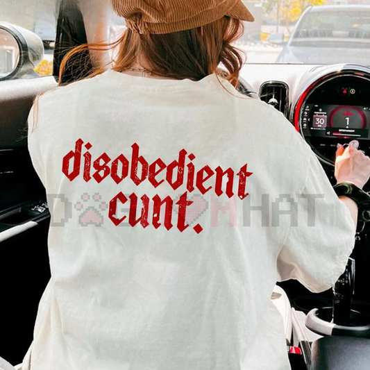 Disobedient Graphic T-Shirt – Funny Edgy Streetwear Tee