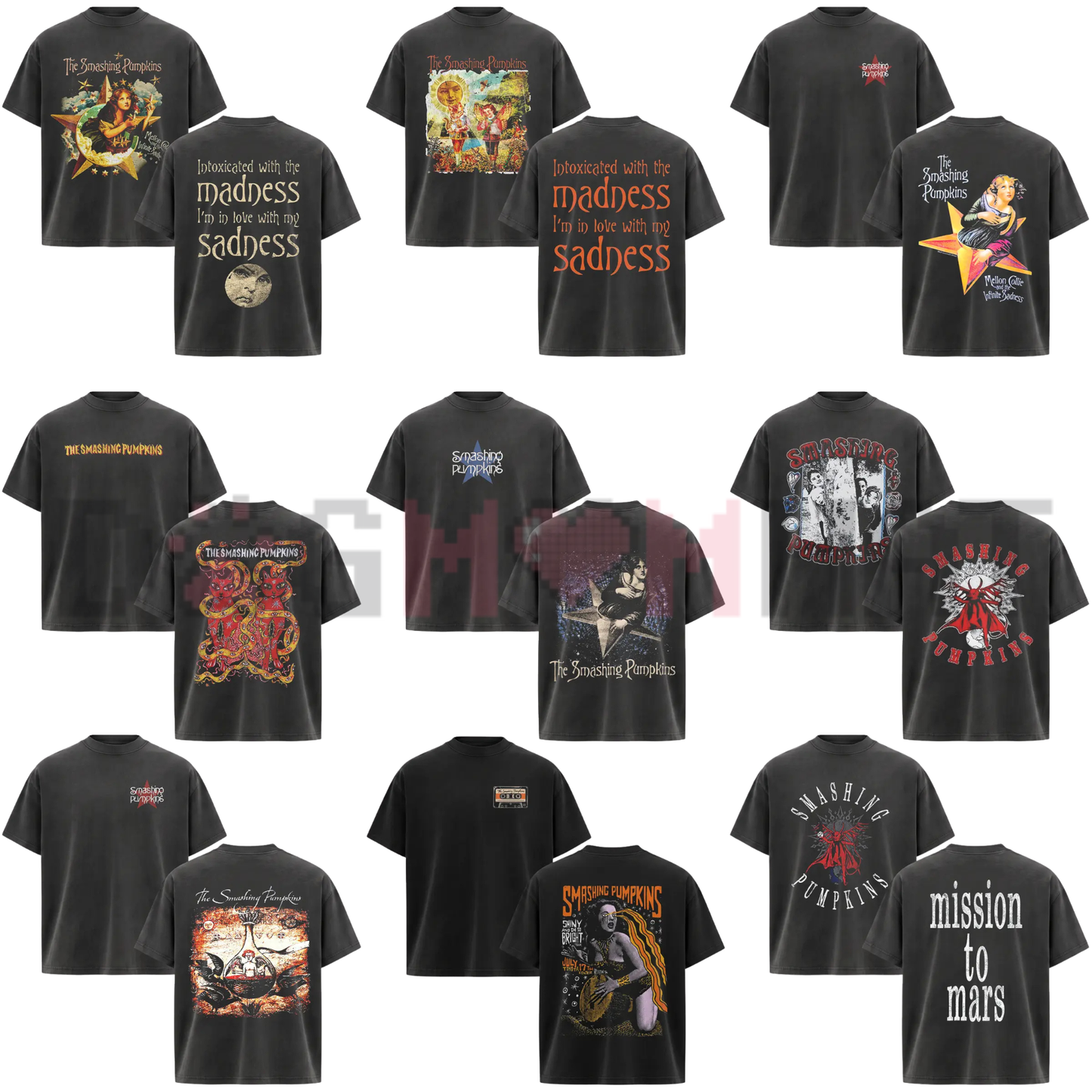 Smashing Pumpkins Vintage Rock Band Graphic Tee - Retro 90s Alternative Music Cotton Unisex T-Shirt