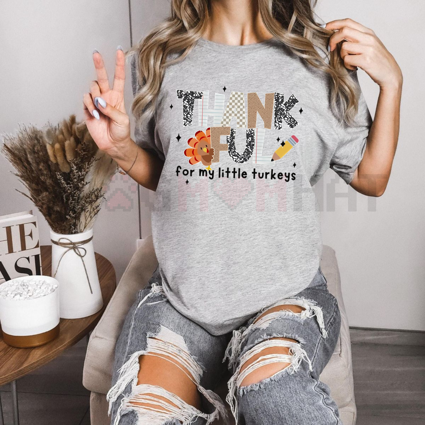 Thankful Teacher T-Shirt – Fall Turkey Teacher Tee
