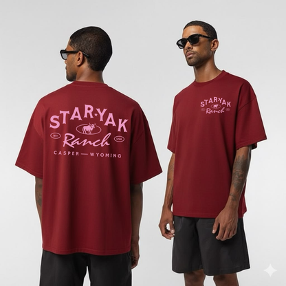 Star Yak Ranch Homegrown Logo Graphic Tee - Vintage Wyoming Country Soft Cotton Unisex Casual Western T-Shirt