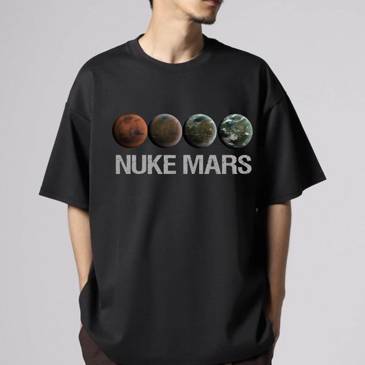 Nuke Mars Essential T-Shirt – Elon Musk SpaceX Inspired Tee