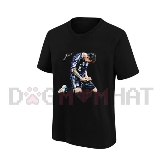 Bloke-Core Athletic Typography Graphic Tee - ONE MORE Oversized Sport Soccer Shirt