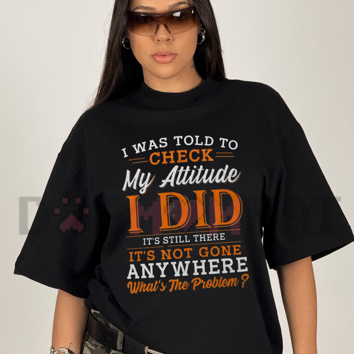 "Sarcastic Attitude Quote" Men's Humorous Graphic T-Shirt