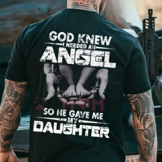 "God Knew I Need An Angel" T-Shirt – Inspirational Christian Faith Tee