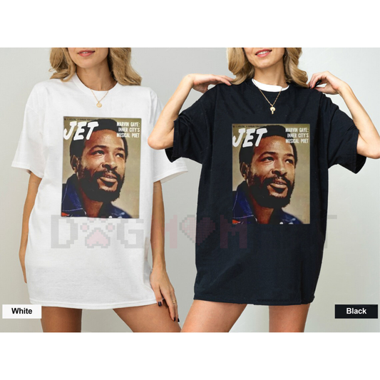 Marvin Gaye Abstract Paintings T-Shirt – Kenny Pickett Designs Cotton Casual Tee