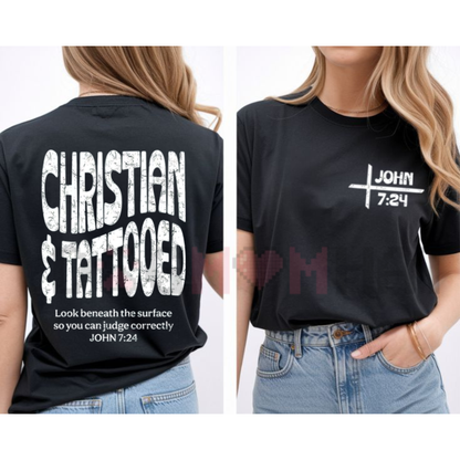 Faithful Bloom Seamless Daily Grace Tee - Women's Solid Christian Short-Sleeve Cotton Shirt