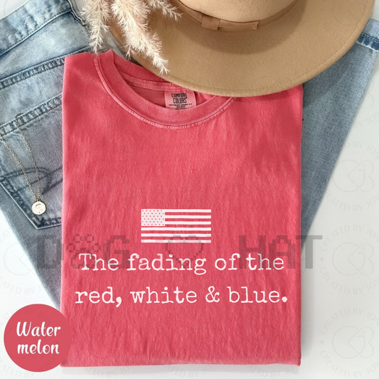 Fading American Flag Graphic Shirt – Comfort Colors® Unisex Streetwear Tee