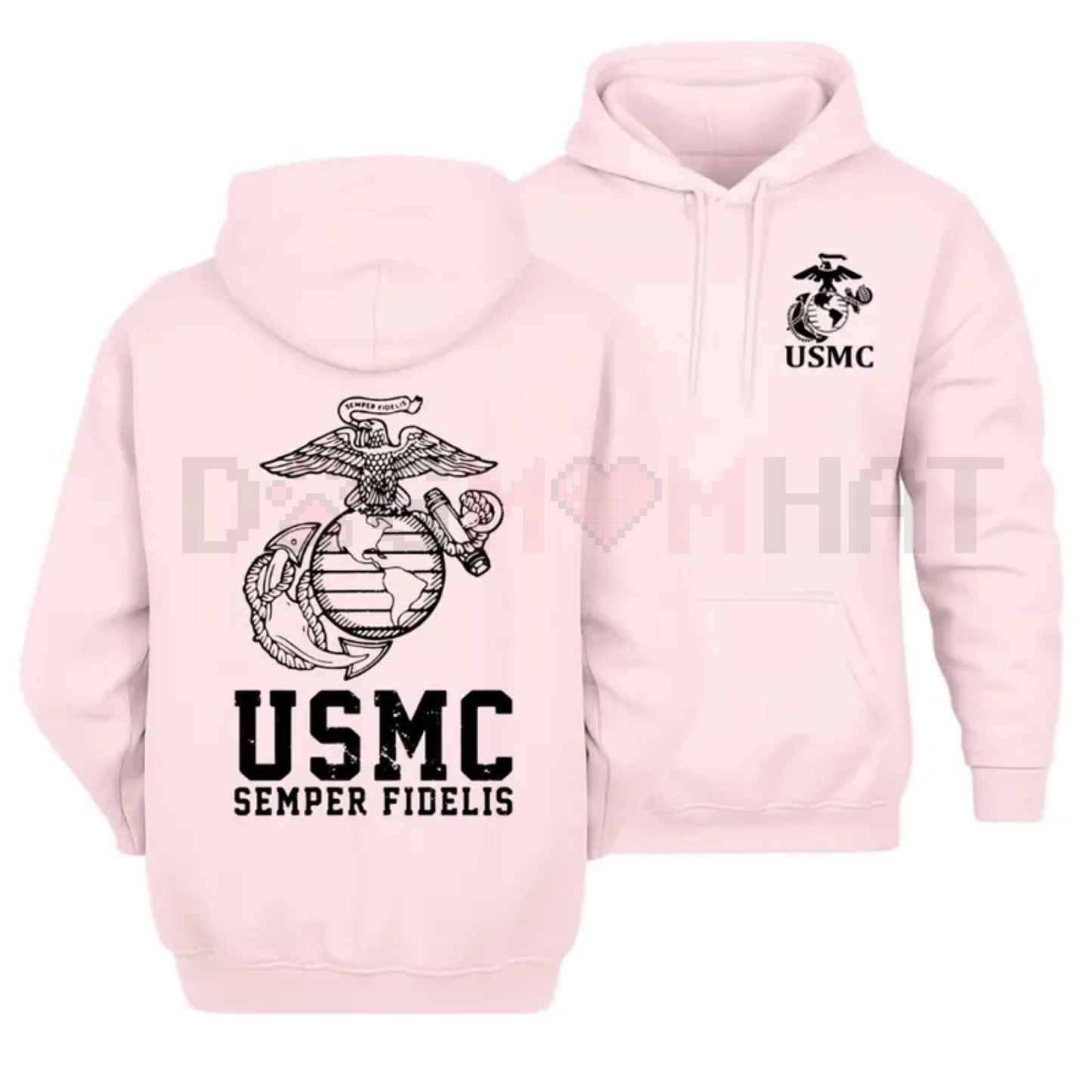 USMC Semper Fidelis Marine Corps Hoodie – Classic USMC 250th Eagle Globe Anchor Pullover