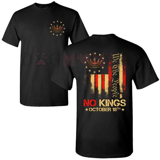 "No Kings in America: We The People" Shirt – Nope Kings 2.0 Tee (Oct 18)