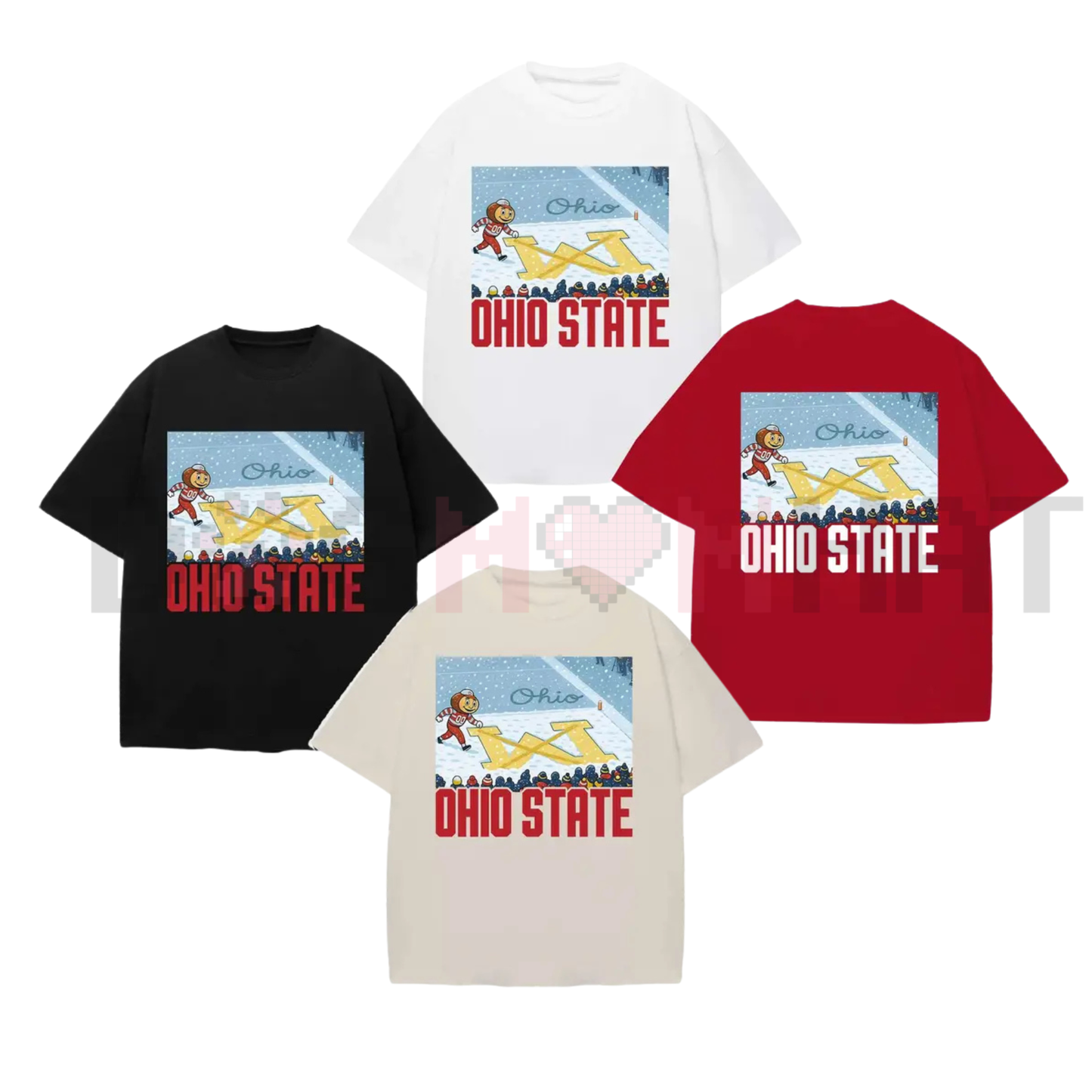 Ohio vs Michigan Rivalry Shirt – Script Ohio on Big M T-shirt