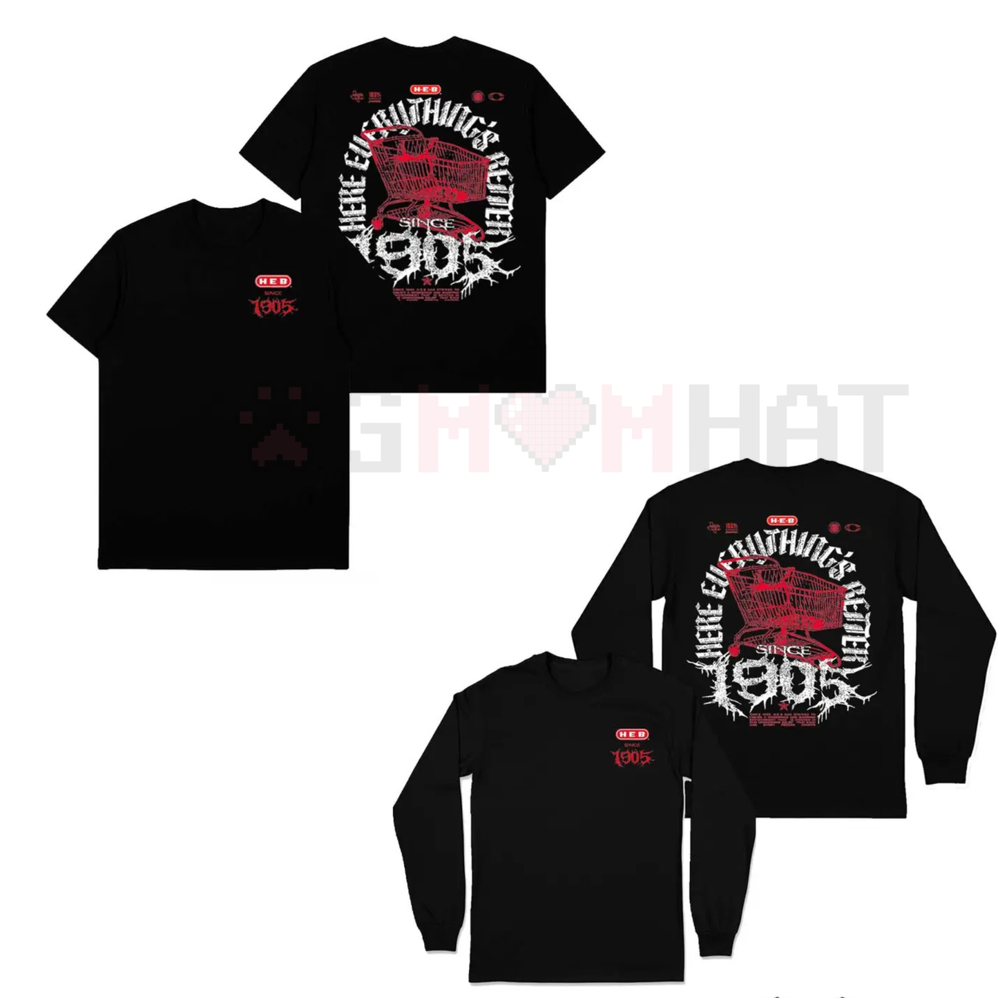 Vintage Metal Rock Since 1905 T-Shirt – Funny 2 Side Print Retro Graphic Tee