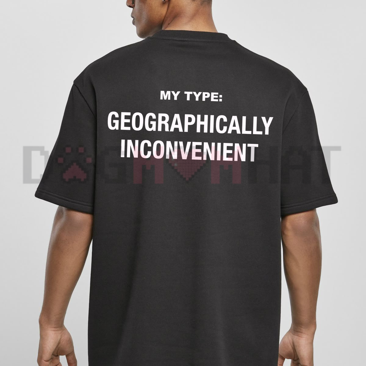 Long Distance Heartache Graphic Tee - Funny Geographically Inconvenient Relationship Pure Cotton Unisex Shirt