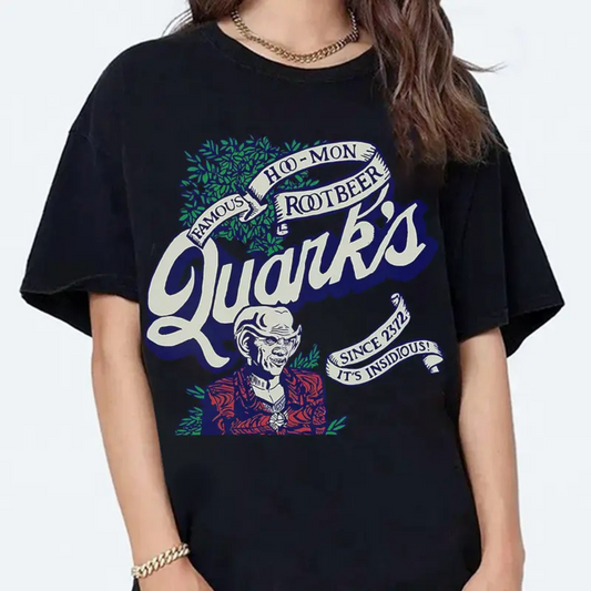 Quark's Famous Hoo-mon Root Beer T-Shirt – "It's Insidious!", Star Trek Fan Tee