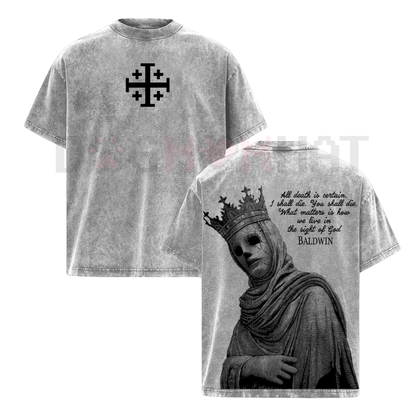 Baldwin IV The Leper King T-Shirt – Crusader King of Jerusalem Medieval History Tee