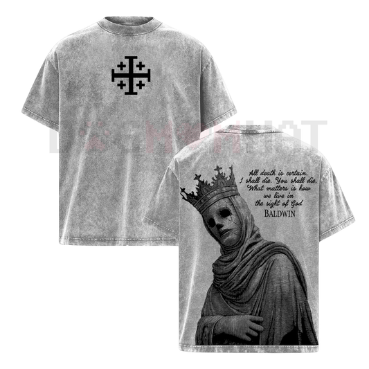 Baldwin IV The Leper King T-Shirt – Crusader King of Jerusalem Medieval History Tee