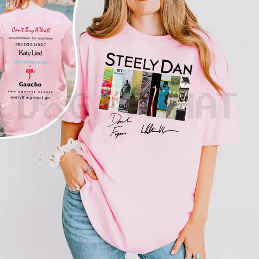Steely Dan 2 Sided Album Shirt – Classic Rock Band Tee, Retro Concert Outfit, Vintage Fan Gift