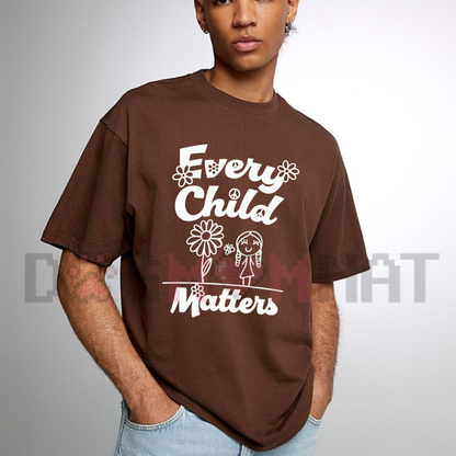 "Every Child Matters Orange Shirt Day" Indigenous Awareness Graphic T-Shirt