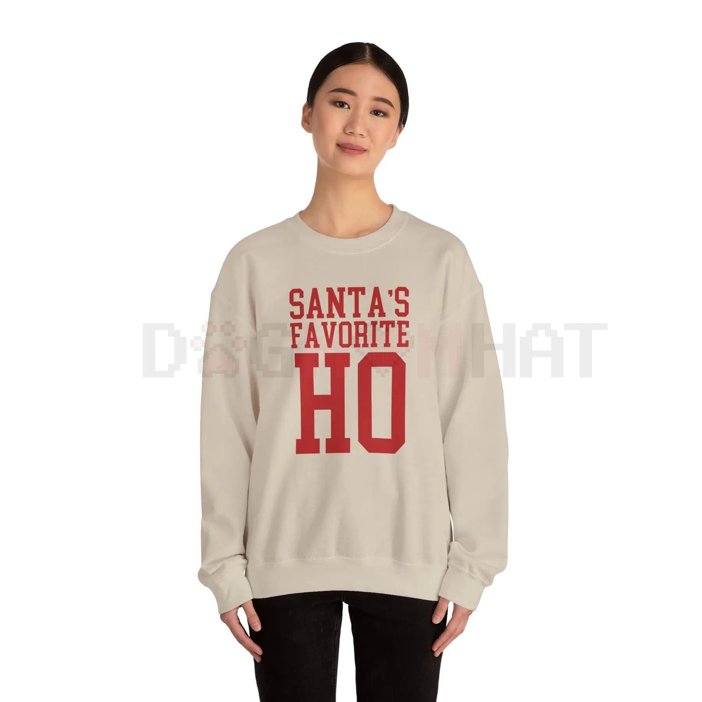 Edgy 'Santa's Favorite Ho' Viral Christmas Crewneck