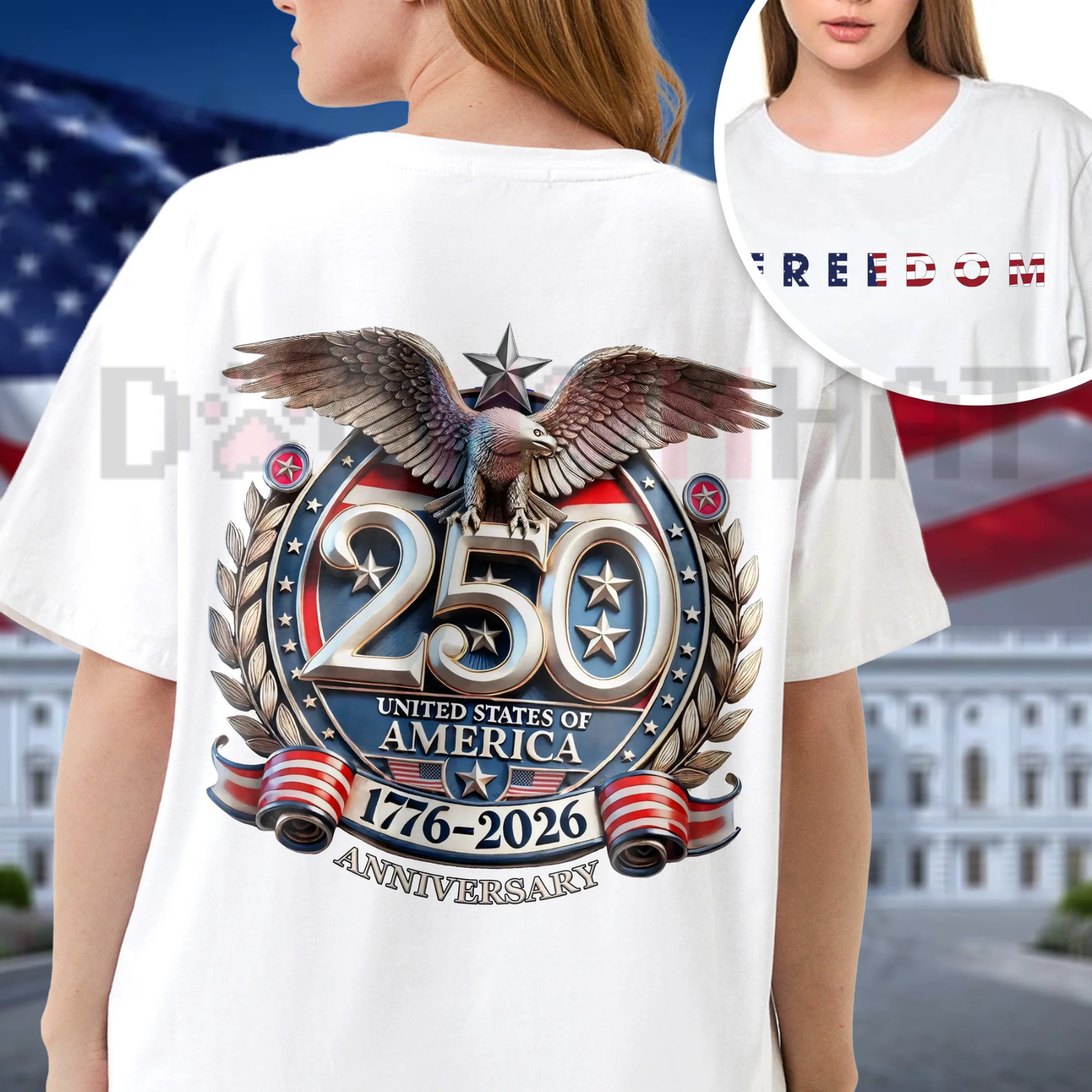 USA 250th Anniversary "Semi-Quincentennial" Freedom T-Shirt