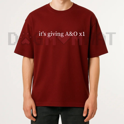 "It’s Giving A&O x1" T-Shirt – Funny Sarcastic Nurse Shirt