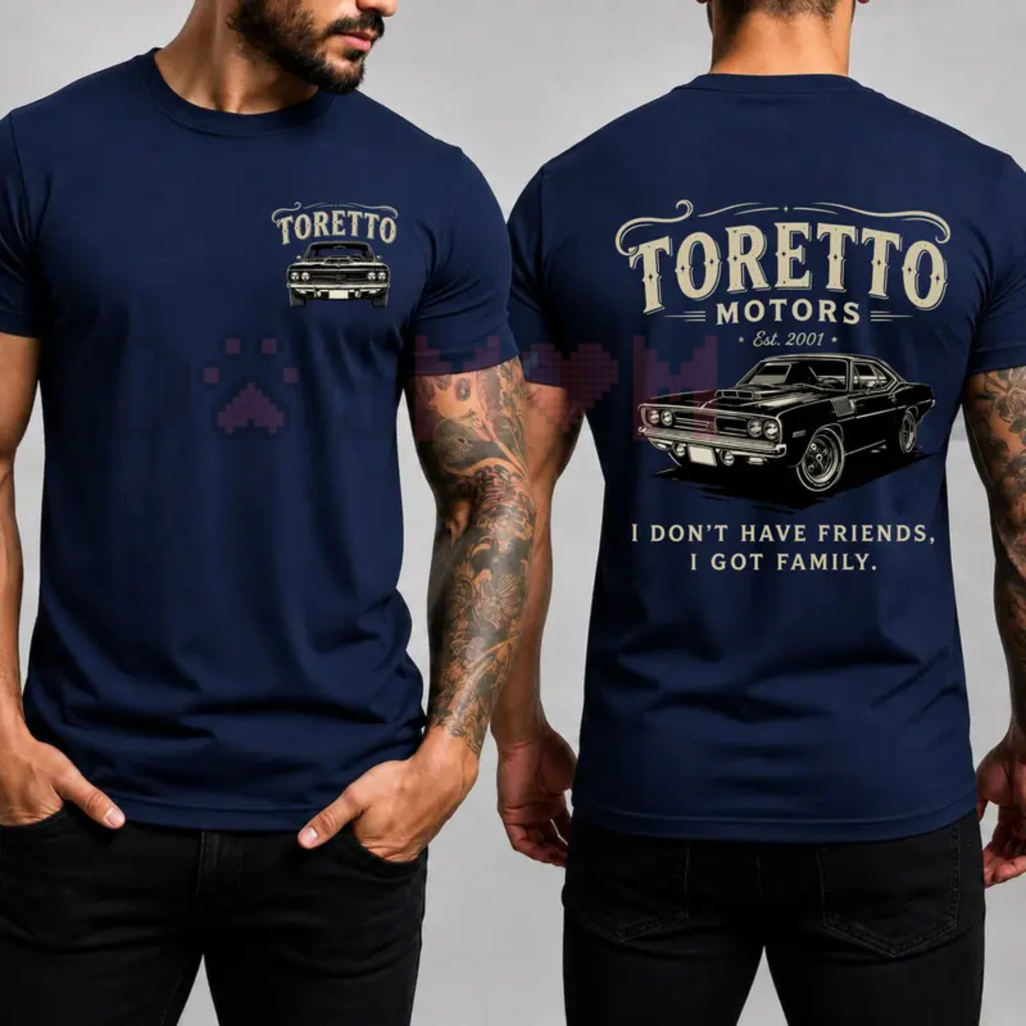 Toretto Motors Vintage Racing Graphic Tee