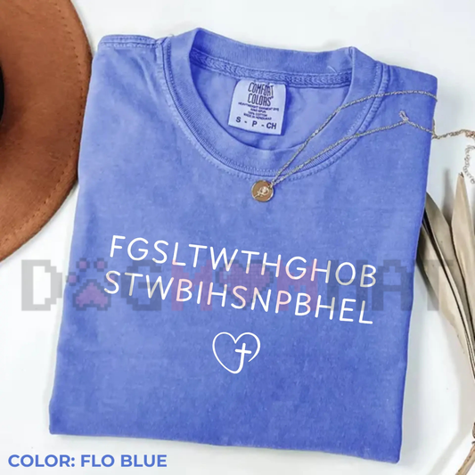 Comfort Colors® John 3:16 Acronym Graphic Tee – Vintage Christian Bible Verse Shirt