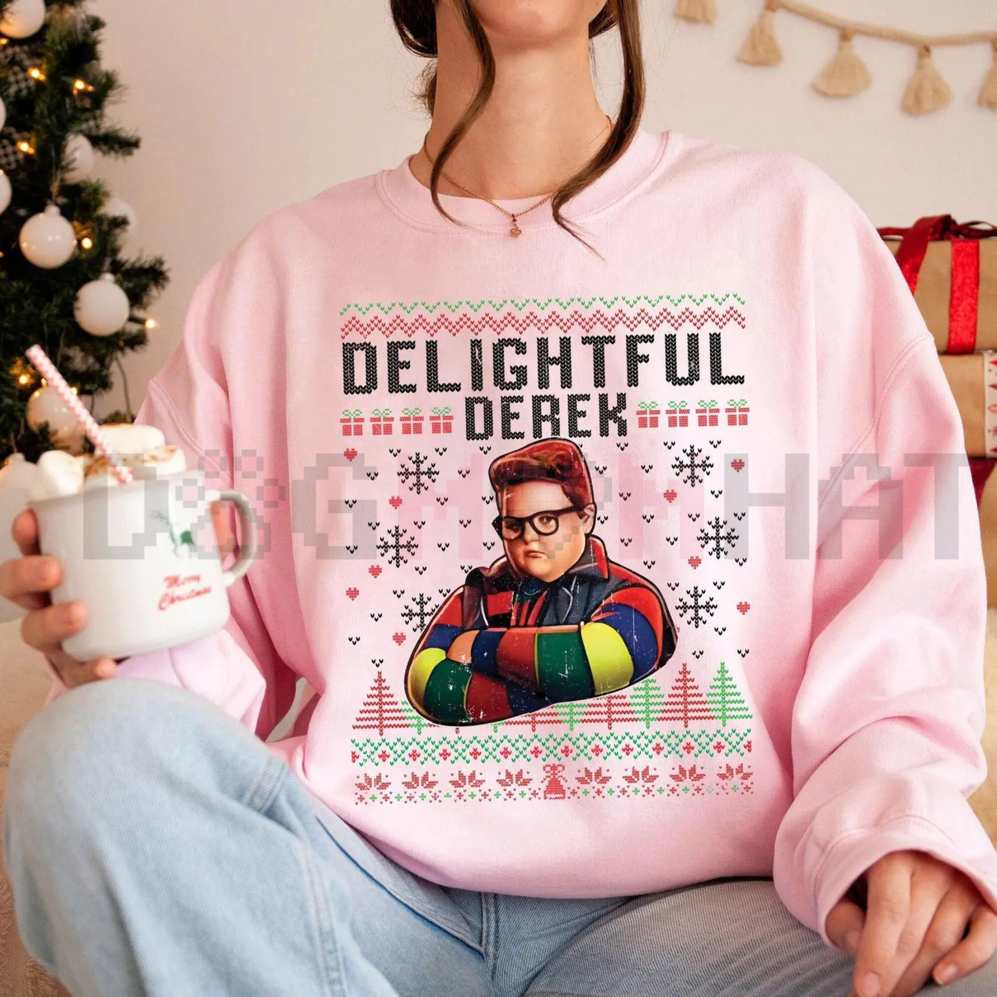 "Delightful Derek" Christmas Sweatshirt