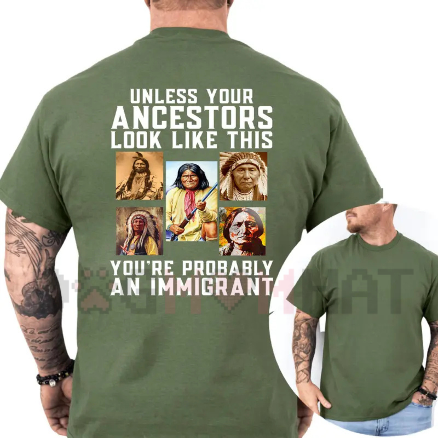 Native Heritage Ancestral Sovereignty Graphic Tee - Indigenous Rights Equality Cotton Shirt