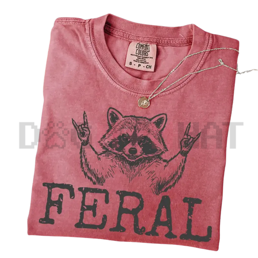 Feral Raccoon T-Shirt – Funny Sarcastic Graphic Tee