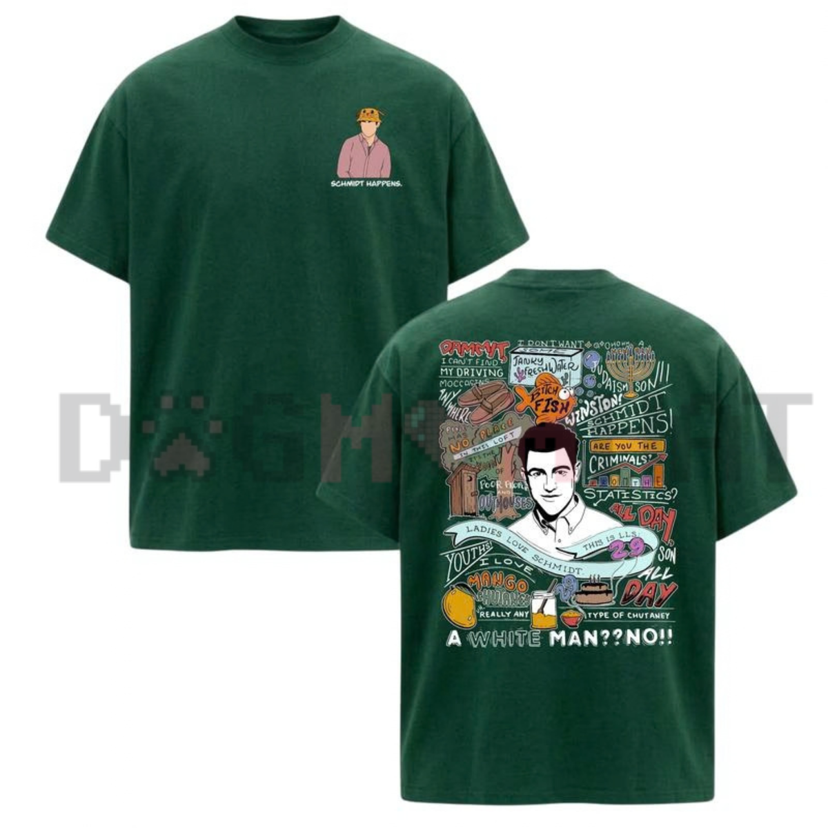 "Schmidt Happens" New Girl Comedy Graphic T-Shirt