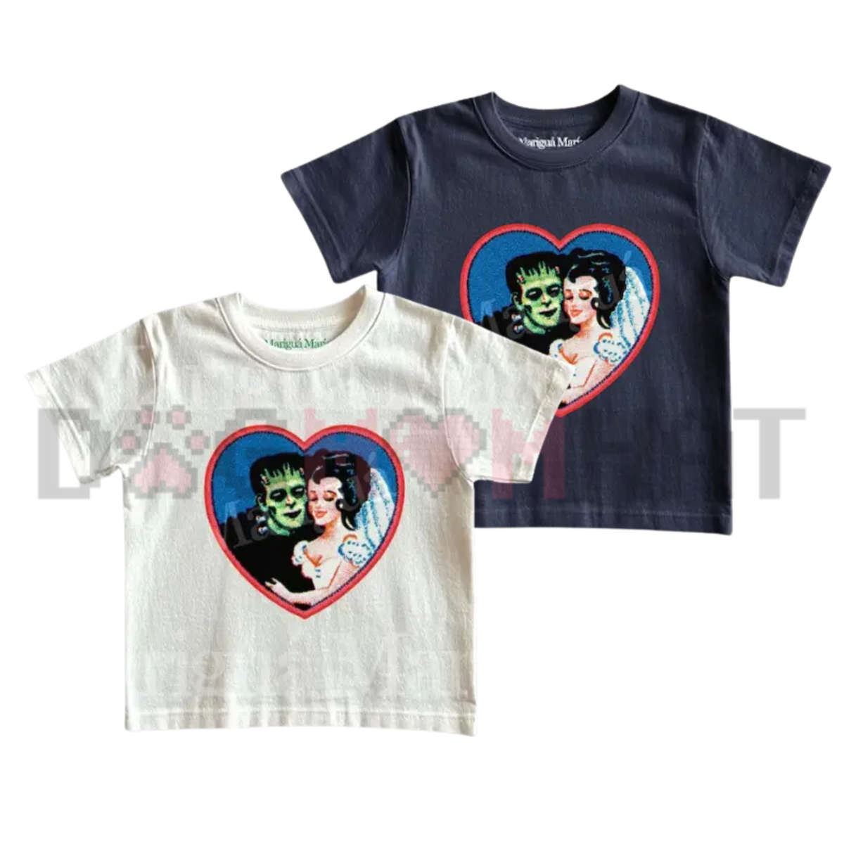 "Retro Frankenstein Monster" Y2K Dark Fantasy Graphic T-Shirt