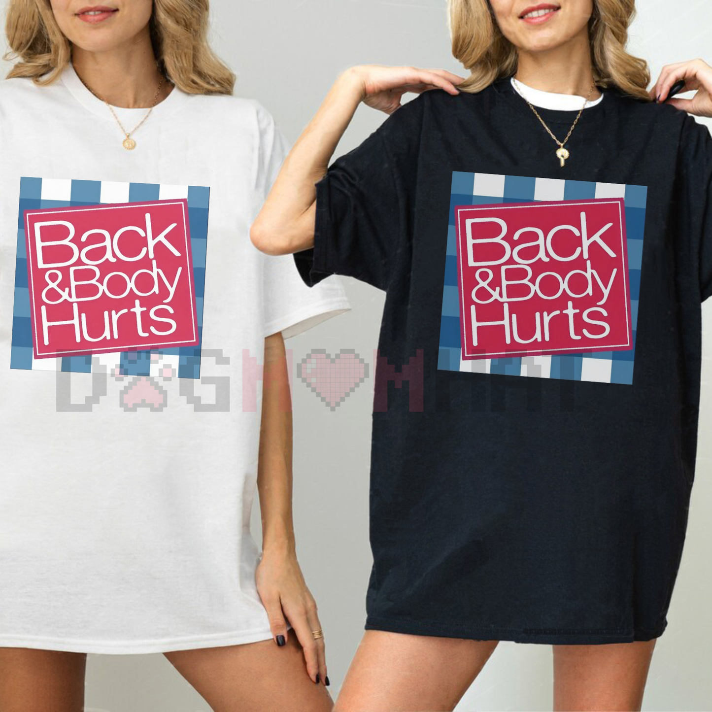 Relaxed Fit Graphic T Shirt For Men – Casual Short Sleeve Tee With Funny 'Back And Body Hurts' Print, Spring Summer T-Shirt For Men And Women
