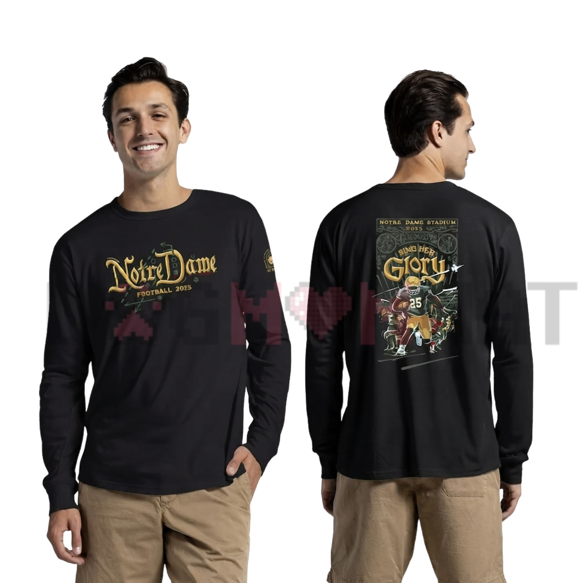 Men's League Collegiate Wear Notre Dame Fighting Irish "The Shirt" 2025 Long Sleeve T-Shirt