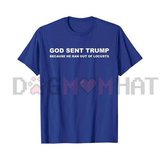"God Sent Trump" Political Satire T-Shirt - Anti-Trump Humor Graphic Tee