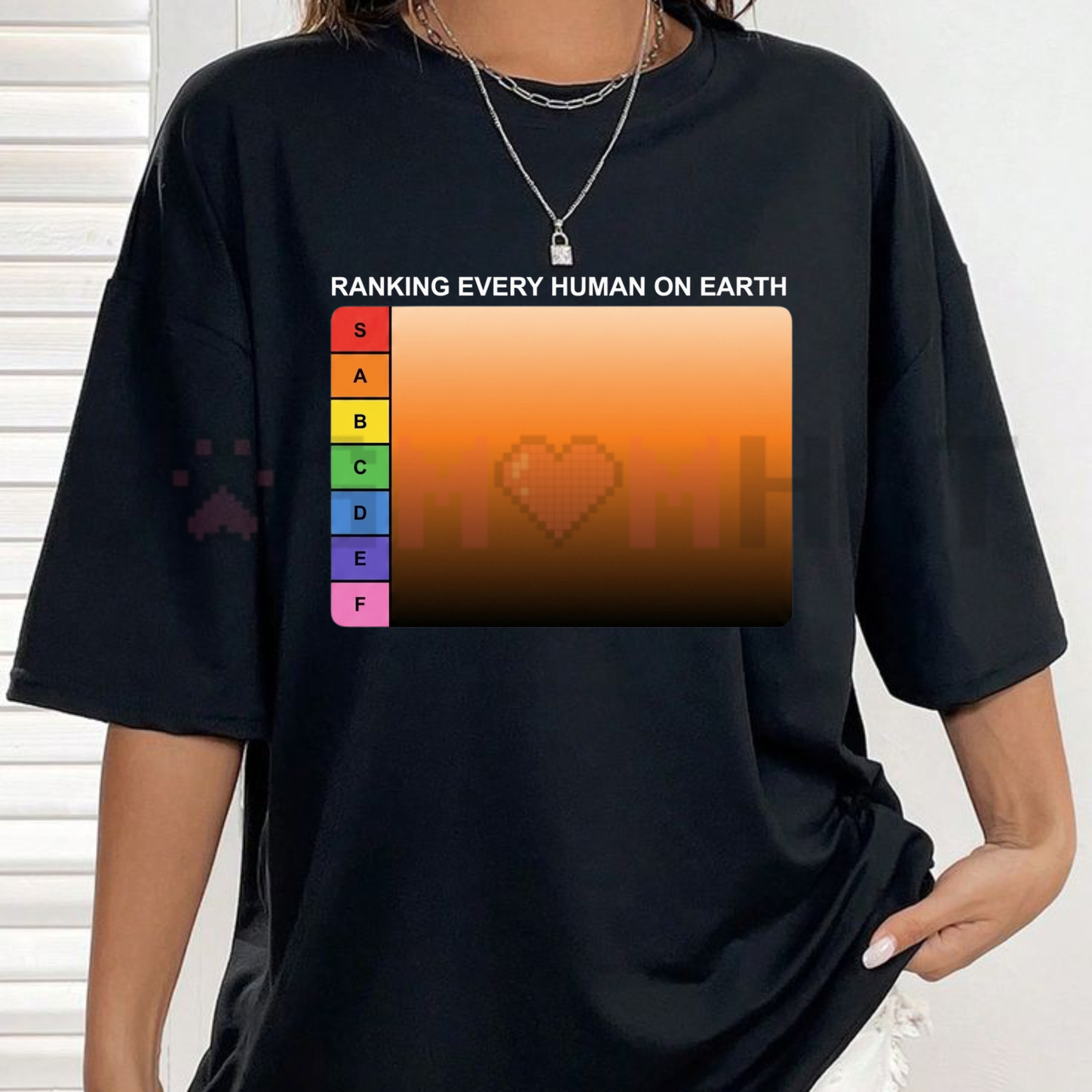 Global Citizen Tier List Graphic Tee - Funny Internet Meme Ranking Unisex Pure Cotton Shirt
