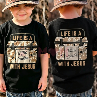 Boys' Faith-Based "Walk By Faith" Short-Sleeve T-Shirt - Christian Graphic Tee for Sunday School & Church Camp