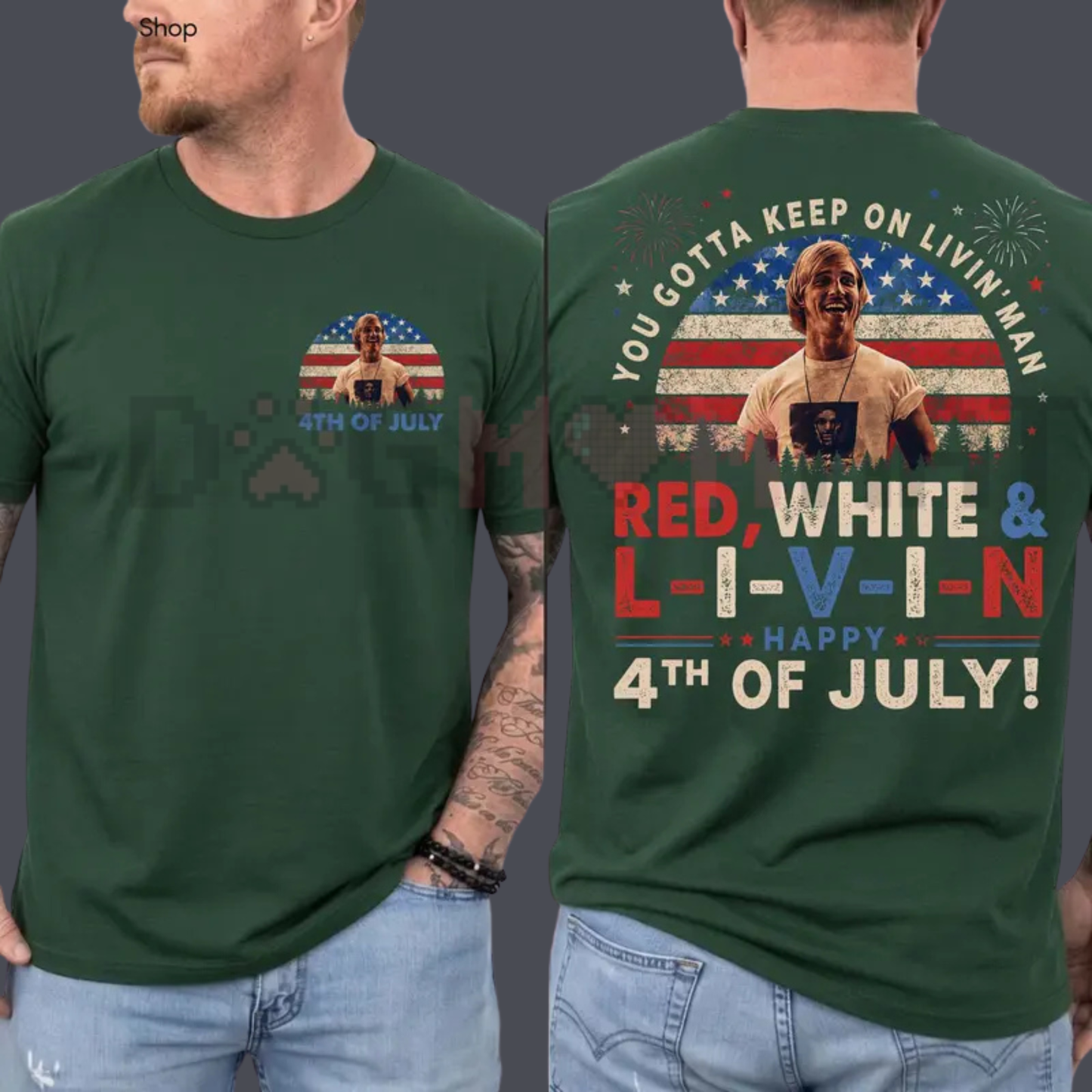 You Gotta Keep On Livin' 4th Of July T-Shirt