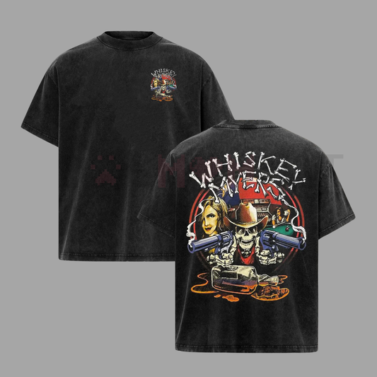 Whiskey Myers Skeleton Cowboy T-Shirt – Revolvers Southern Rock Band Tee