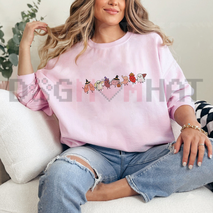 Halloween Anatomy Sweatshirt - Embroidered Medical Spooky Season Nurse & Doctor Crewneck