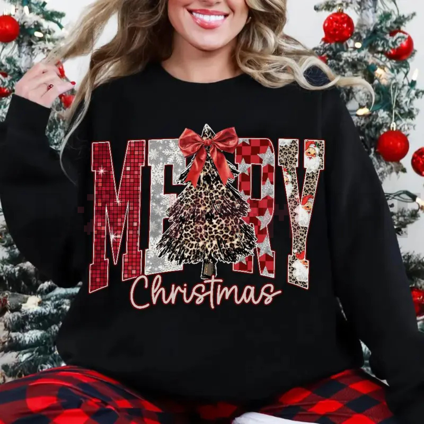 Coquette Merry Christmas Sweatshirt