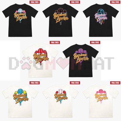 Ice Cream Baseball Lifestyle Tee – "Cotton Candy" Edition Graphic Shirt