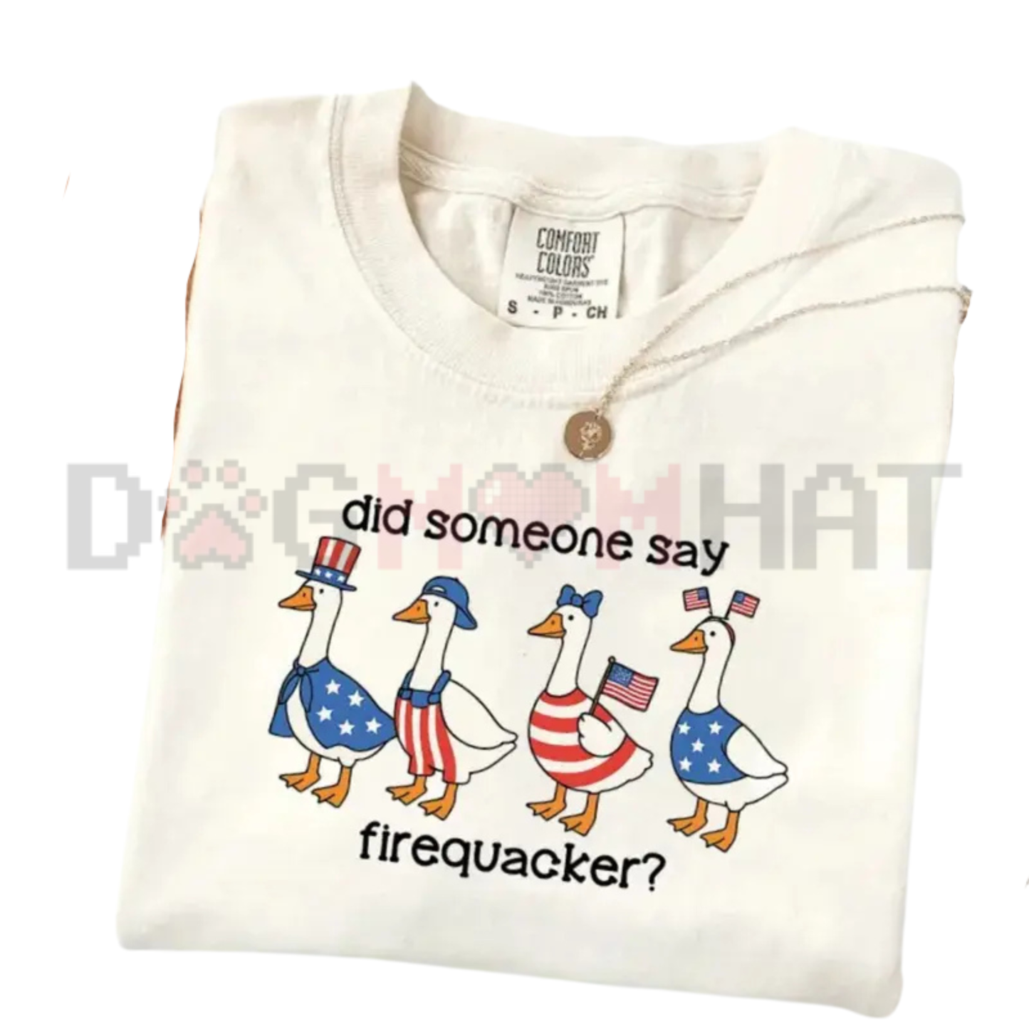 Comfort Colors "Firequacker" Goose T-Shirt – Funny 4th of July Tee