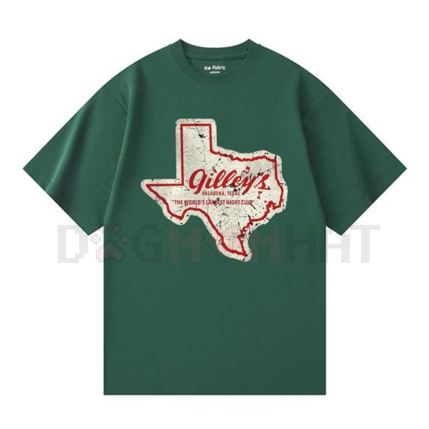 Vintage Gilley's Pasadena Texas Women's T-Shirt – Retro Western Crew Neck Black Tops