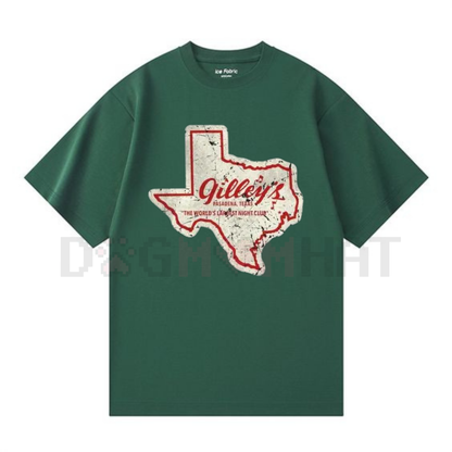 Vintage Gilley's Pasadena Texas Women's T-Shirt – Retro Western Crew Neck Black Tops