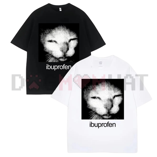 Ibuprofen Cat Meme Vintage Graphic Tee