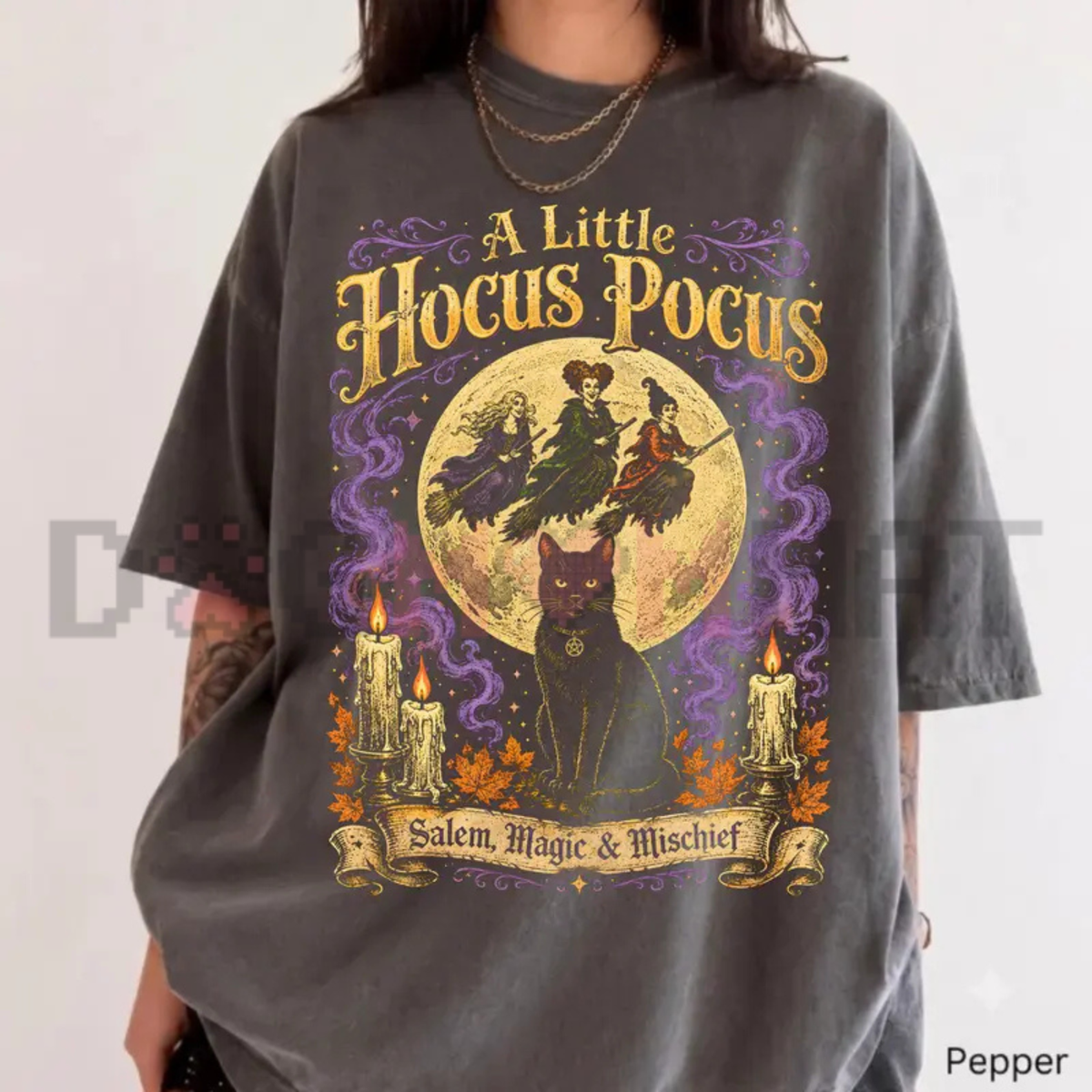 "Salem Magic & Mischief" Hocus Pocus Inspired Halloween T-Shirt
